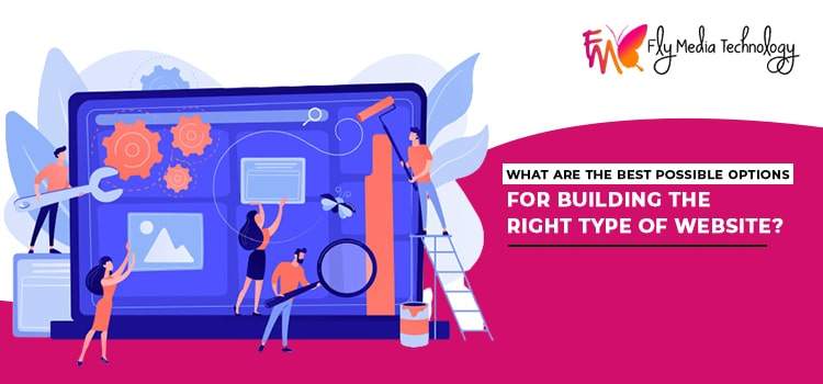 What are the best possible options for building the right type of website?